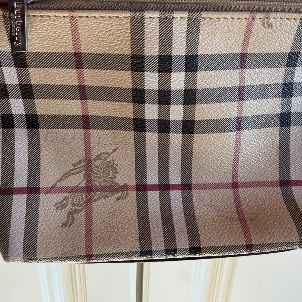 Burberry Plaid Shoulder Bag - Black and Cream - Picture 9 of 9